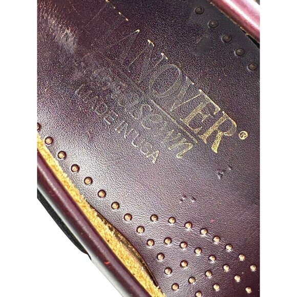 Vintage Hanover 2571 Oxblood Leather Tassel Kiltie Loafers - Picture 3 of 9